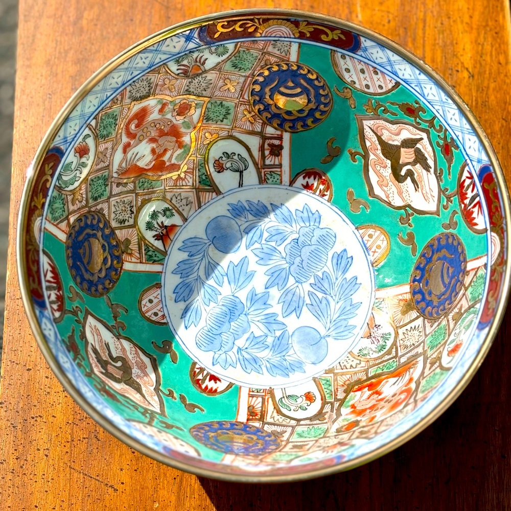 10x4.5 Antique Japanese Imari Bowl